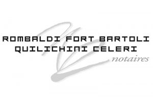 Logo Rombaldi, Fort, Bartoli, Quilichini, Celeri : Notaires associés en Corse